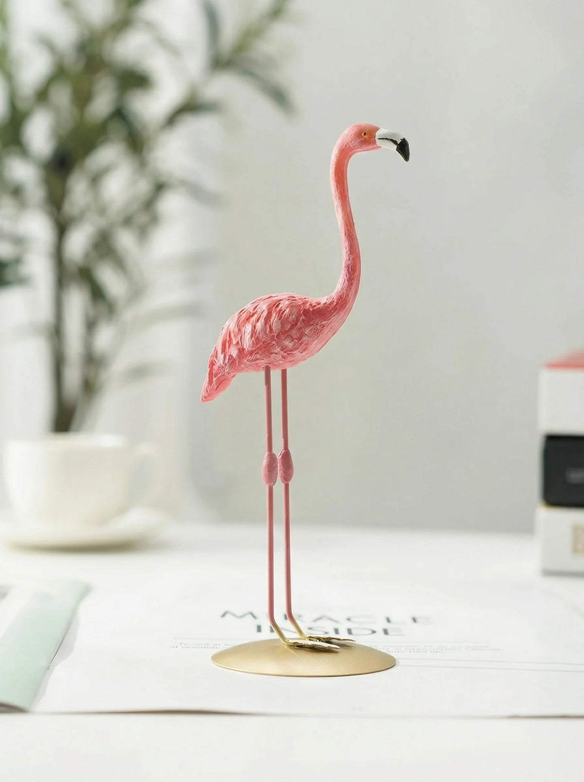 Decorative Figurine | Flamingo Standing Form-Figurine-Lightsnest