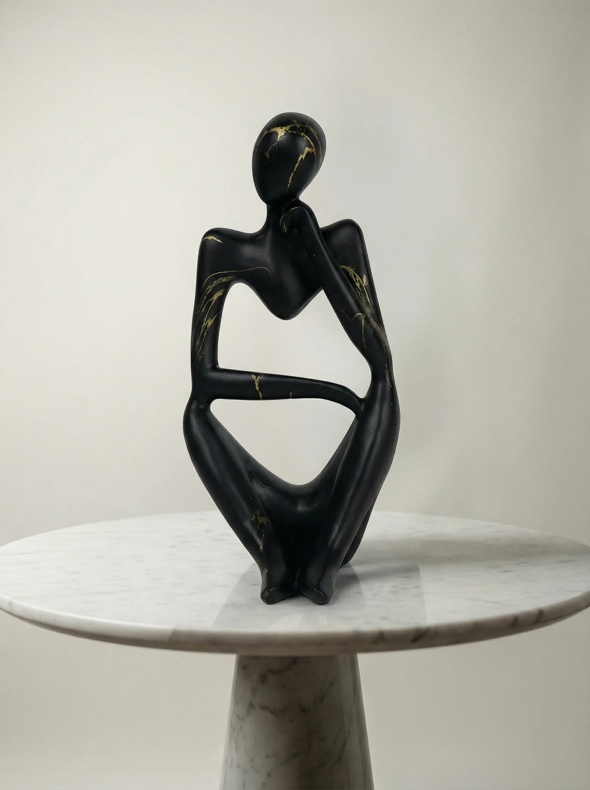 Decorative Figurine | Abstract Seated Figure-Figurine-Lightsnest