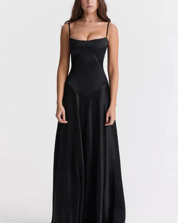 Women Dress | Elegant Evening Maxi Dress-Women Dress-Lightsnest