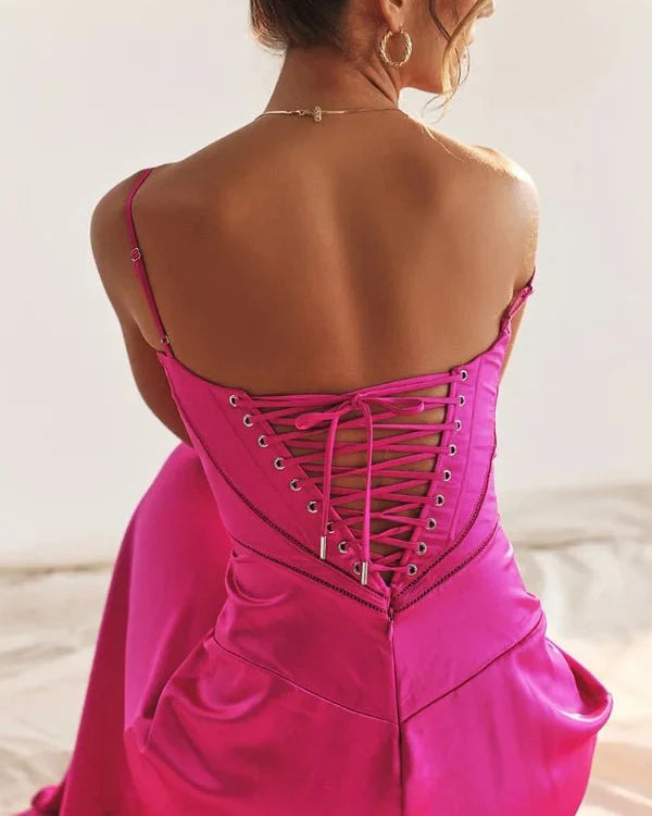 Women Dress | Elegant Evening Maxi Dress-Women Dress-Lightsnest
