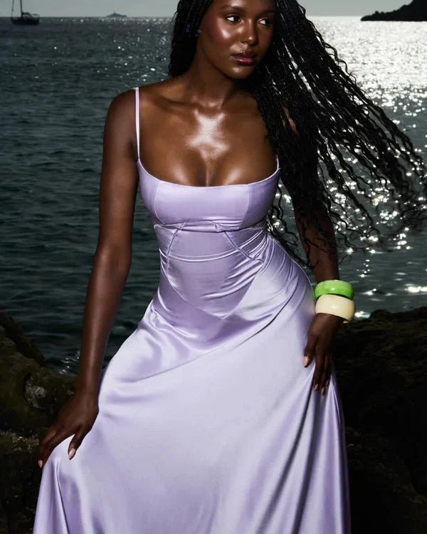 Women Dress | Elegant Evening Maxi Dress-Women Dress-Lightsnest