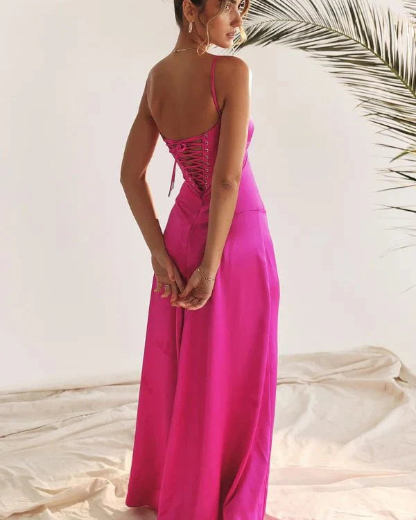 Women Dress | Elegant Evening Maxi Dress-Women Dress-Lightsnest