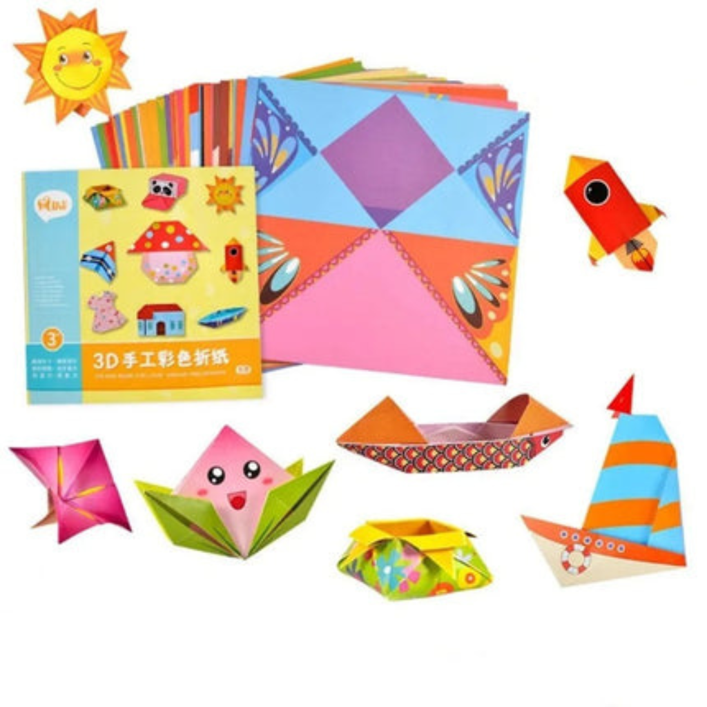 Origami Craft Kit with 3D Paper Animals for Educational Activity