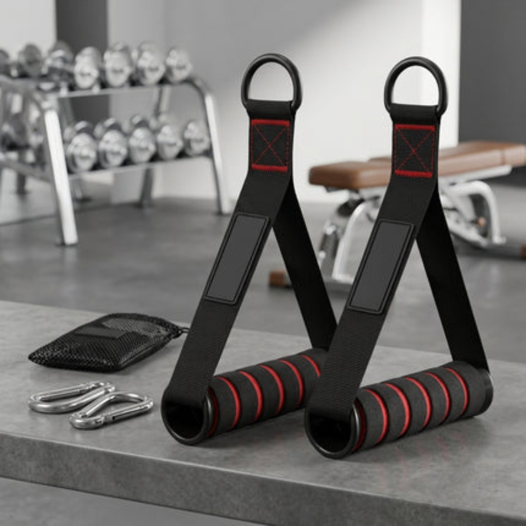Gym Handles Heavy Duty with D Rings