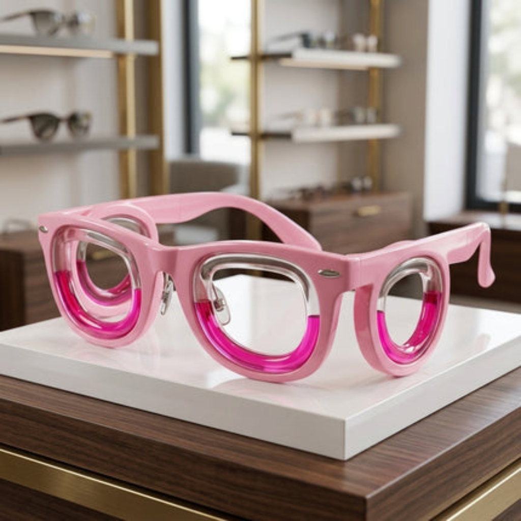 Travel Glasses Kids Motion Sickness Relief - pink kids