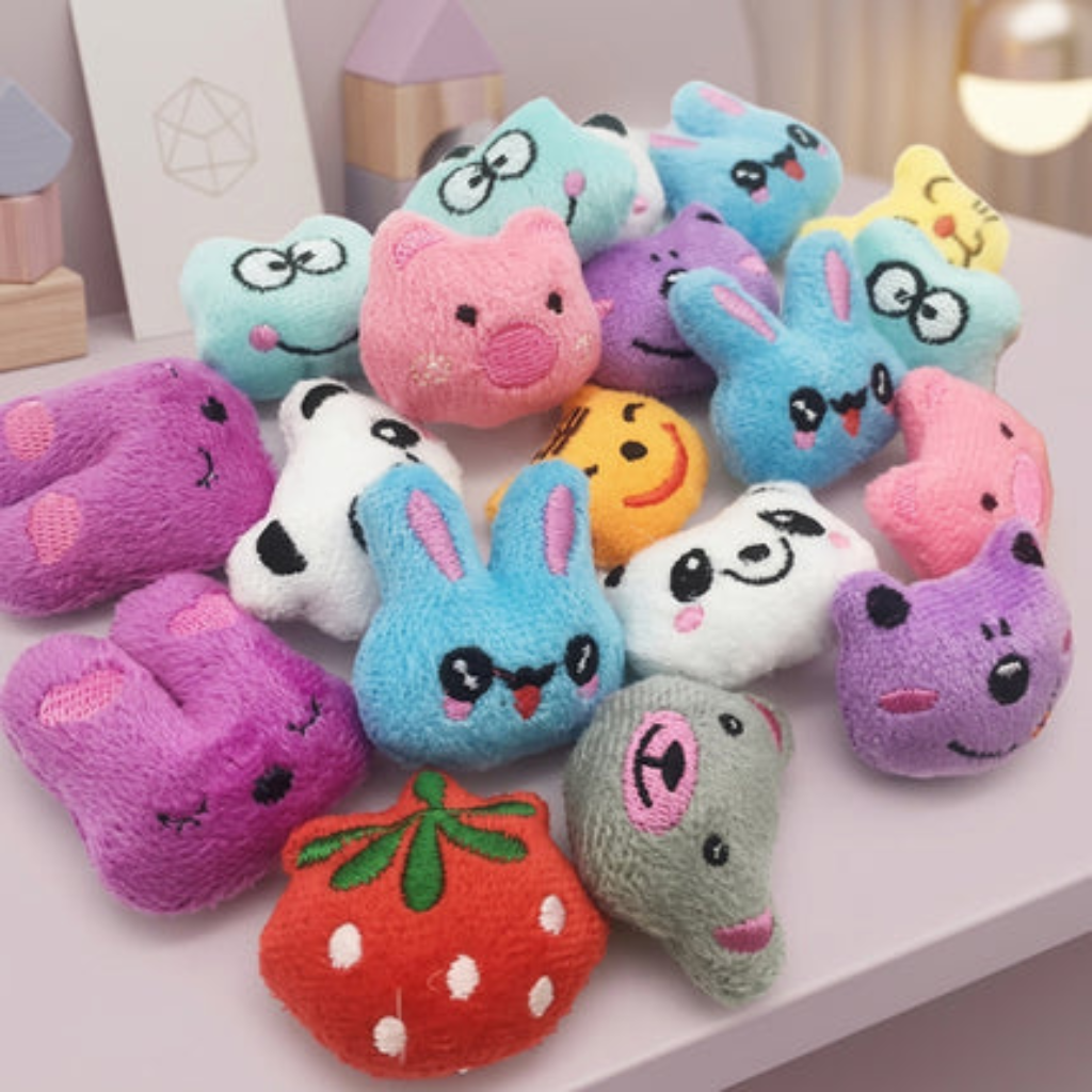 Plush Dolls Mini Claw Machine Toy Set Ten Pieces