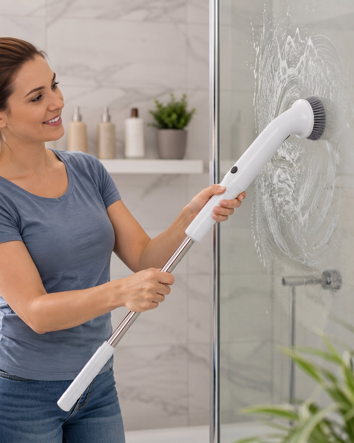 Electric Cleaning Scrub Brush with Eight Functions
