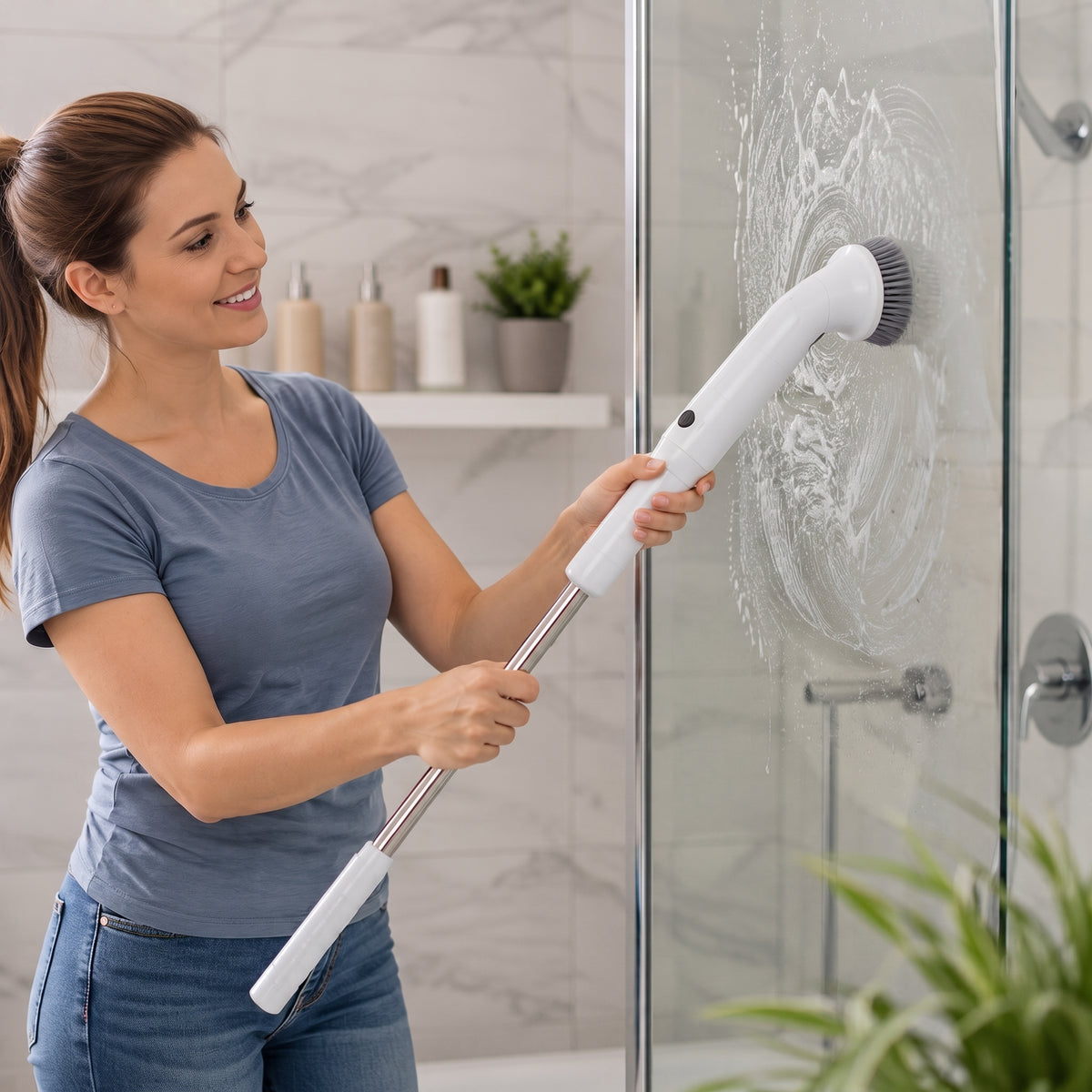 Electric Cleaning Scrub Brush with Eight Functions