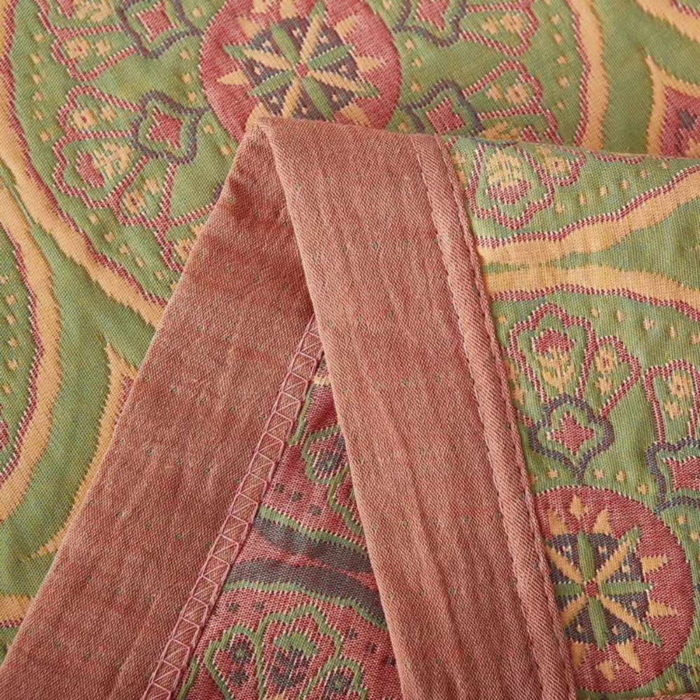 Blanket Reversible Ginkgo Leaf Summer Cotton