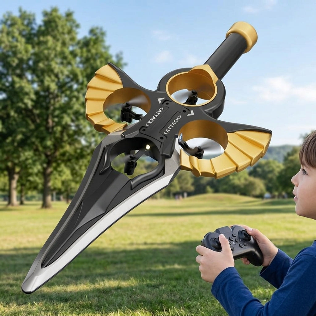 Flying sword toy with gesture control and remote flight