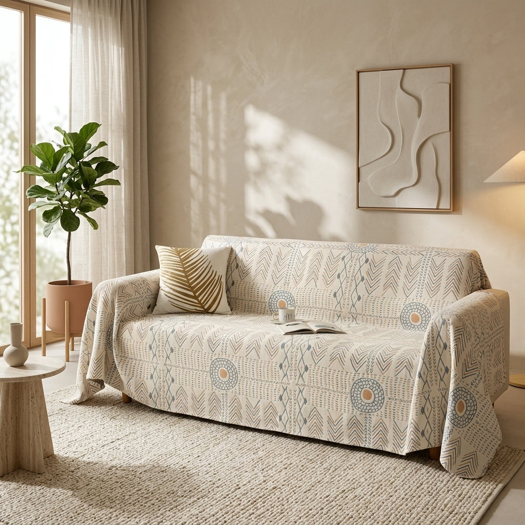 Throw Blanket Reversible Plaid Sofa Bed Decor