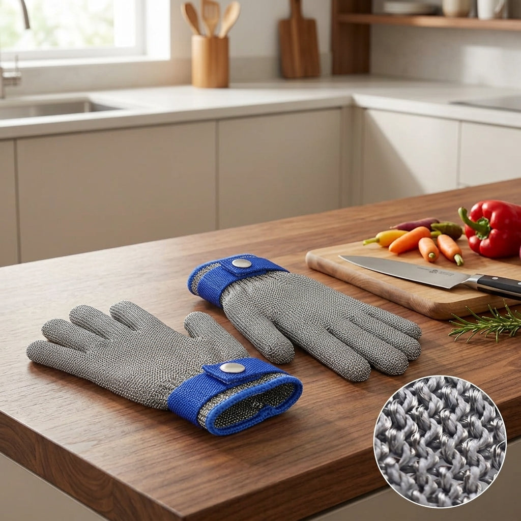 Safety Glove Set with Cut Resistance for Kitchen Use