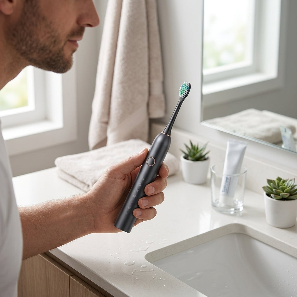 Sonic toothbrush with multiple modes and long battery life