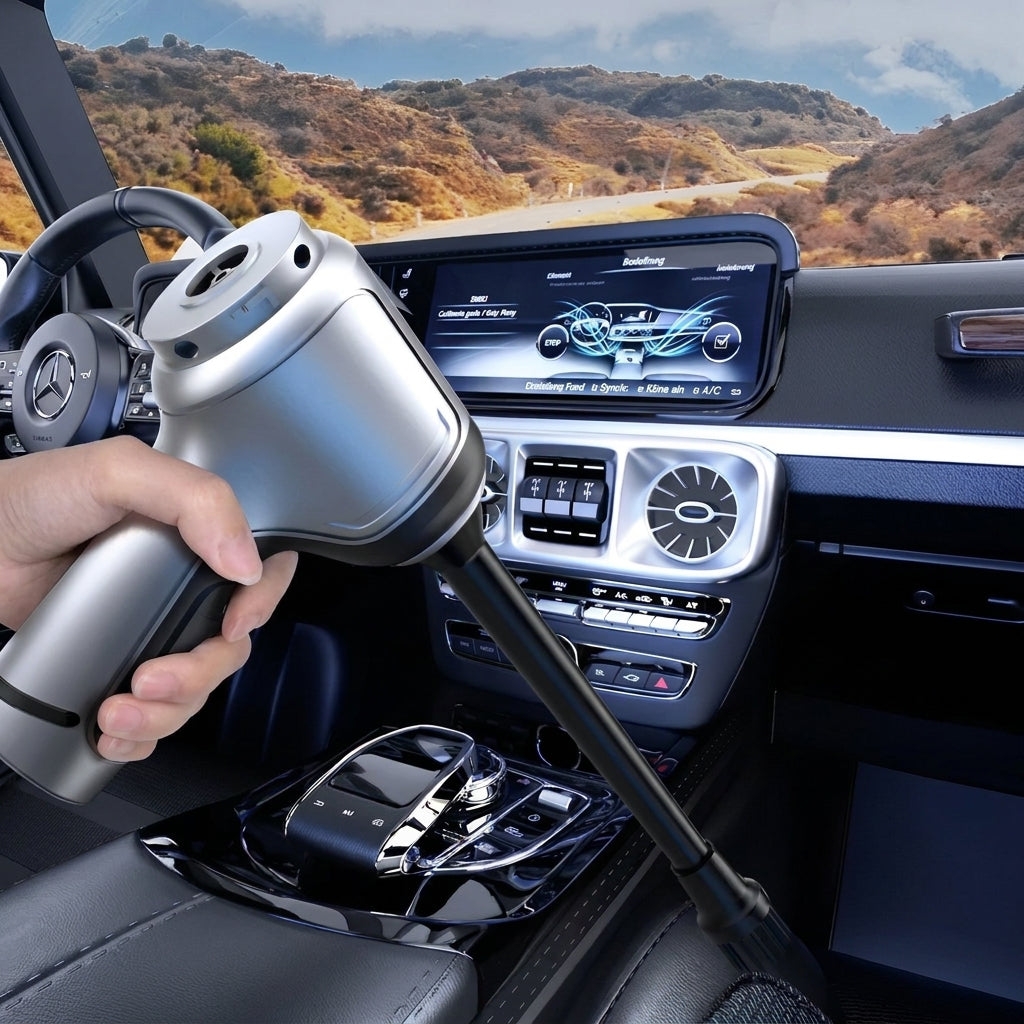 Wireless car vacuum cleaner with six accessories