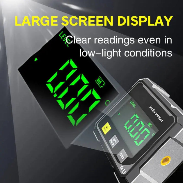 Angle finder with magnetic mount and aluminium alloy construction