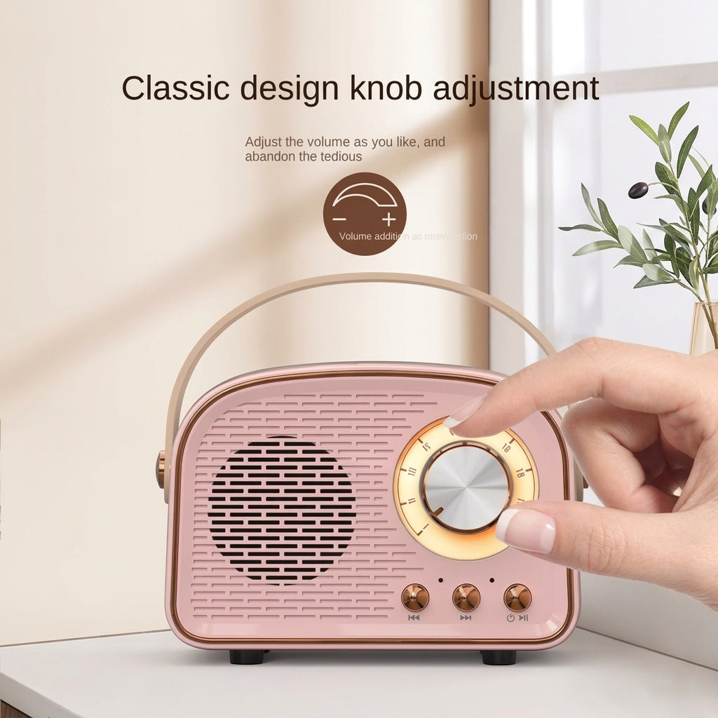 Vintage style Bluetooth speaker with wireless connectivity