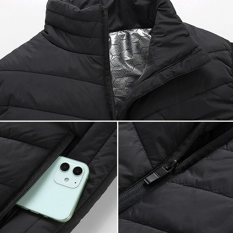 Heated vest with carbon fibre wire and 5000mAh battery