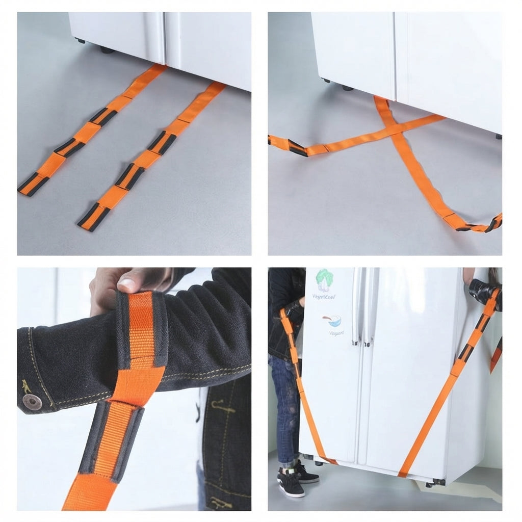 Furniture carry straps with adjustable length for moving