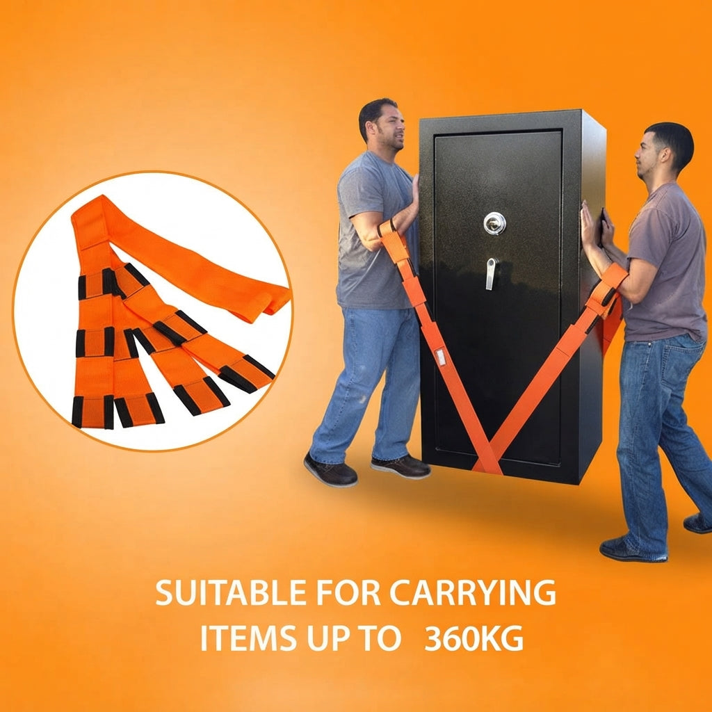 Furniture carry straps with adjustable length for moving