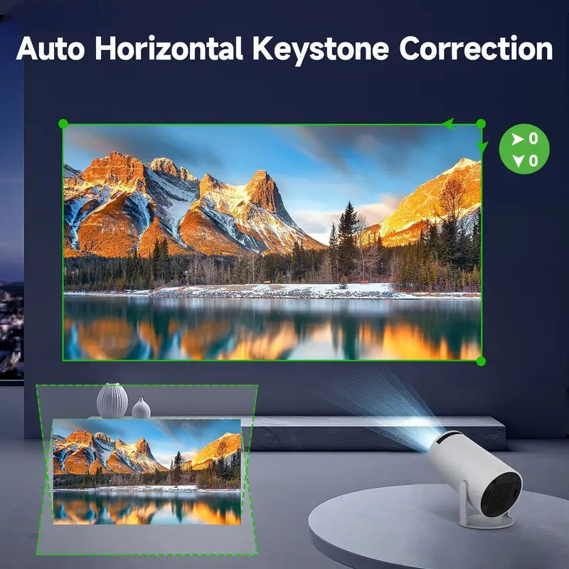 Portable Mini Projector With 4K Resolution And Bluetooth Connectivity