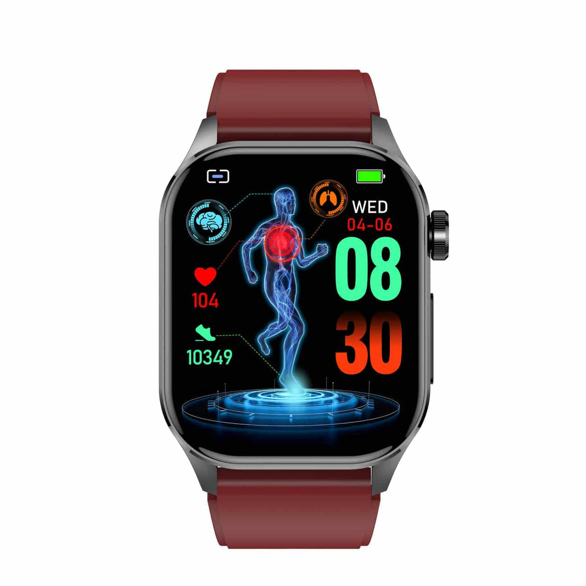 Smart Watch With Heart Rate Monitoring For Health Tracking