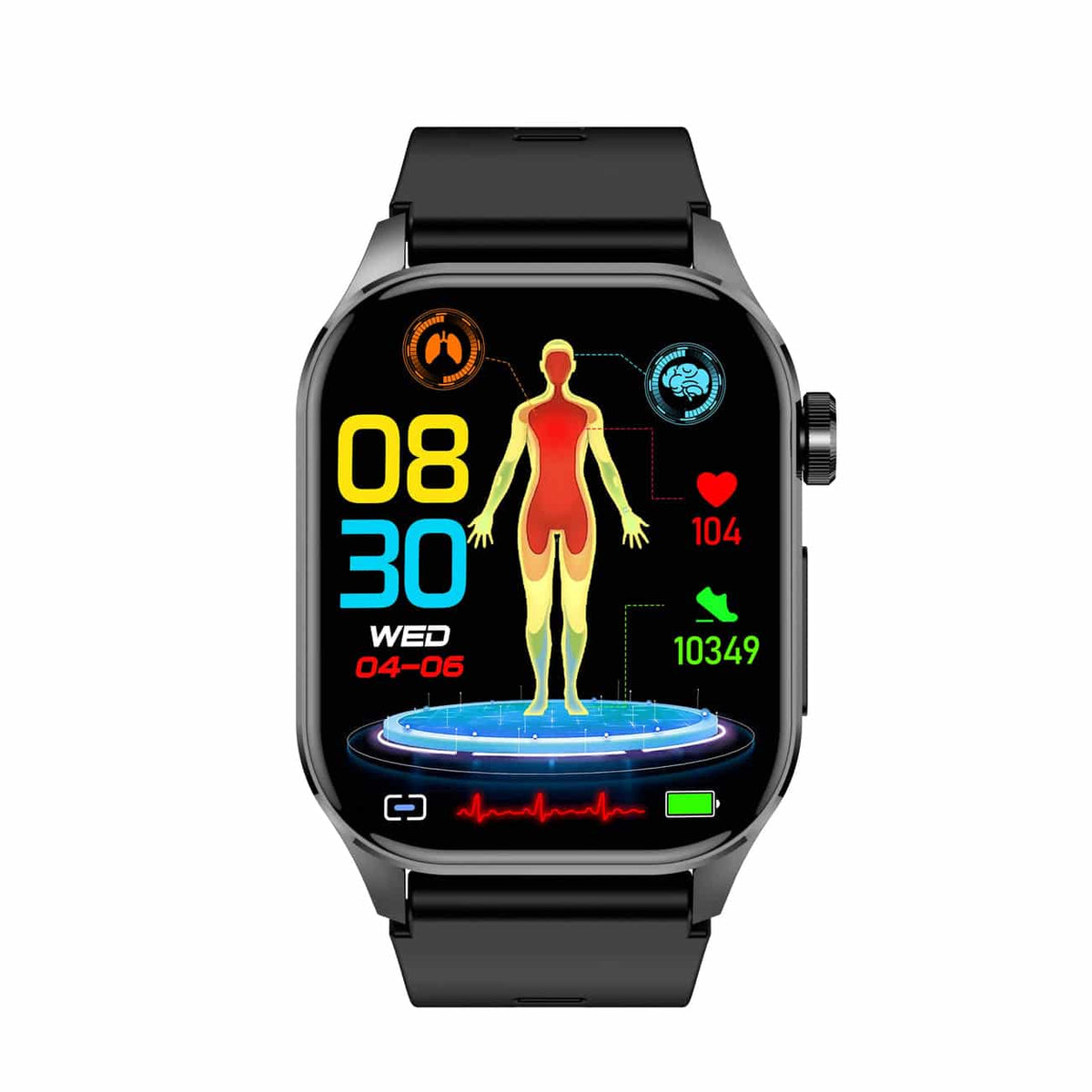Smart Watch With Heart Rate Monitoring For Health Tracking
