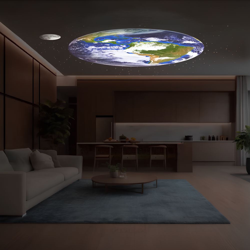 Star Projector Lamp With Galaxy Discs And Night Light