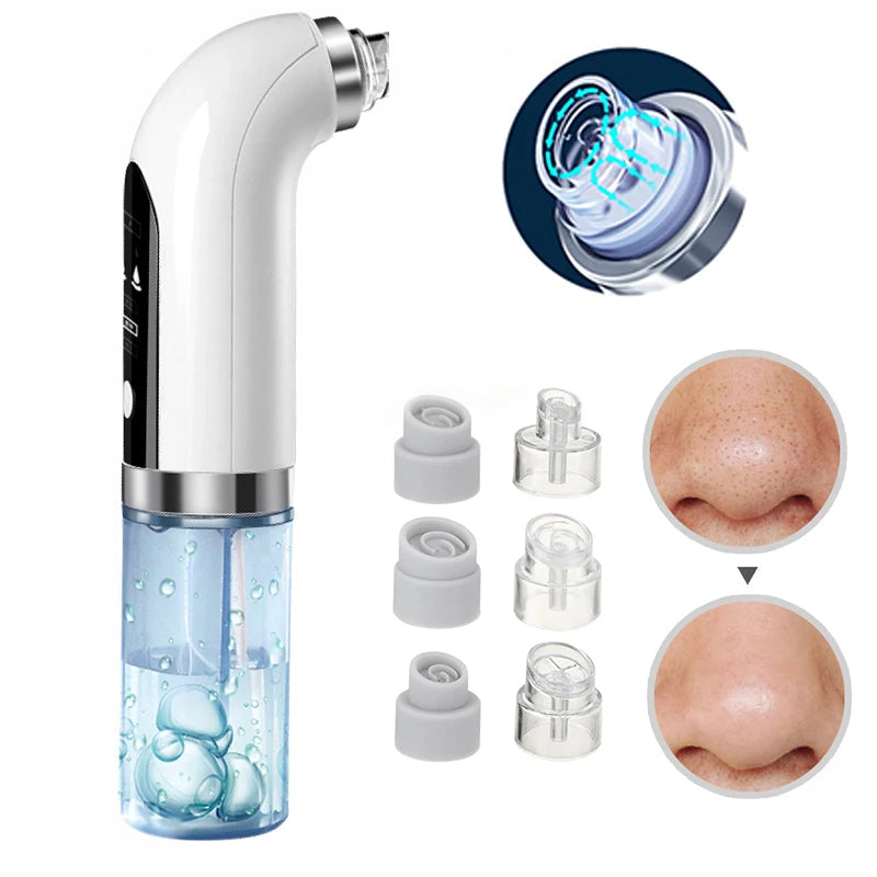 Pore Cleanser With Interchangeable Heads And Suction Settings