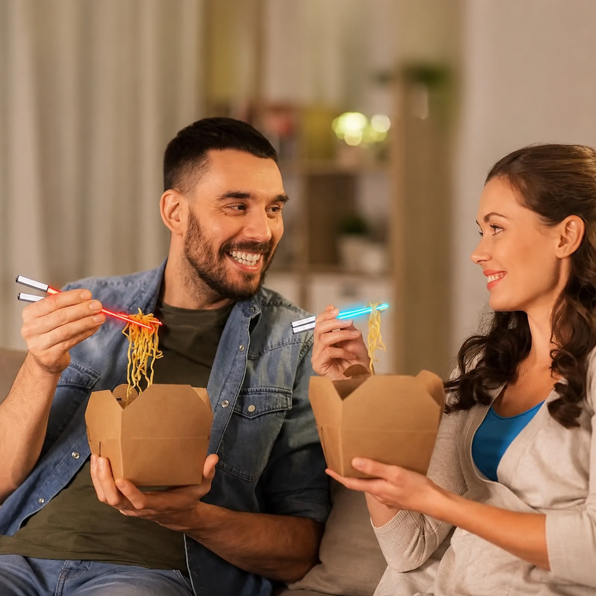 Light Up LED Chopsticks for Dining