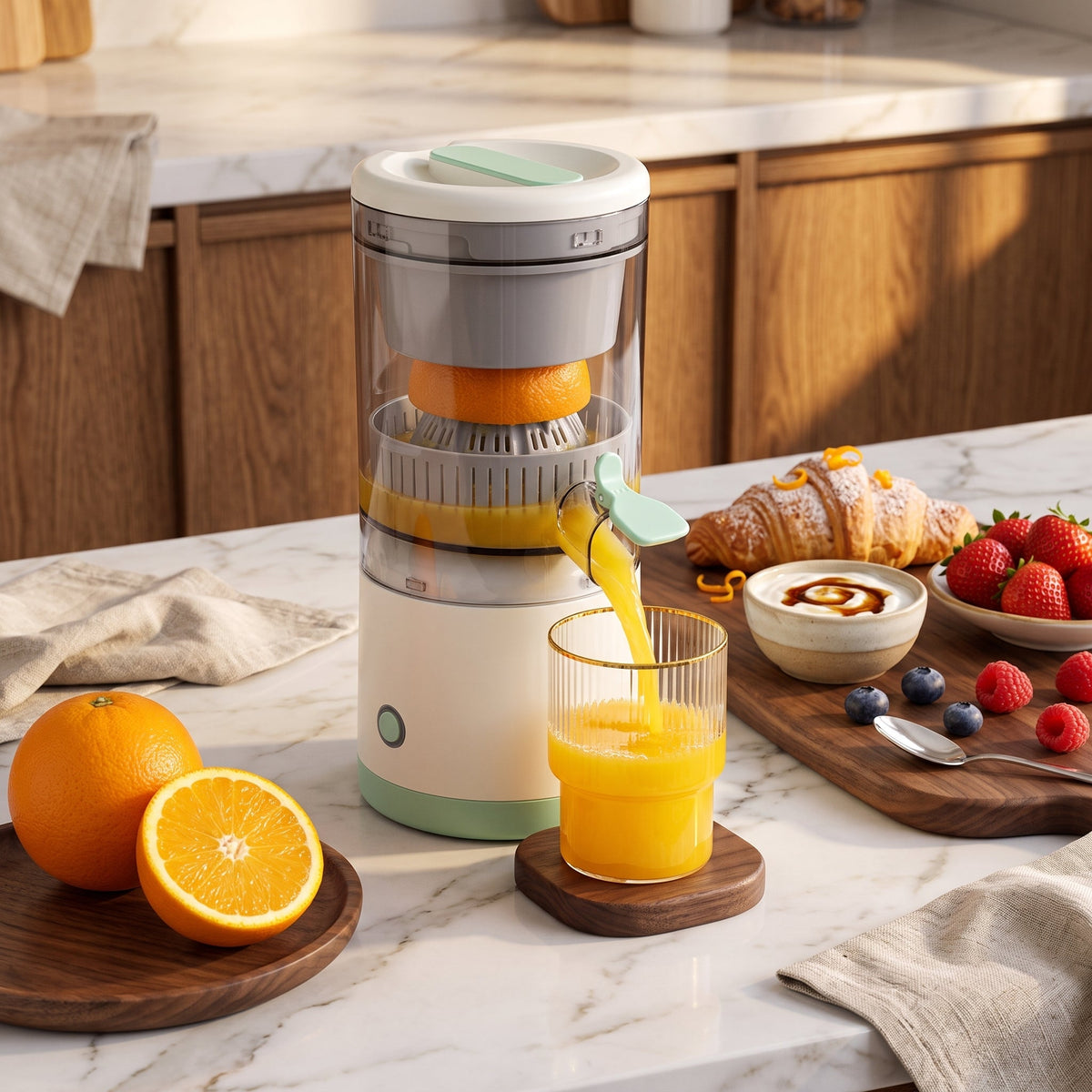 Portable USB Rechargeable Electric Juice Blender Bottle