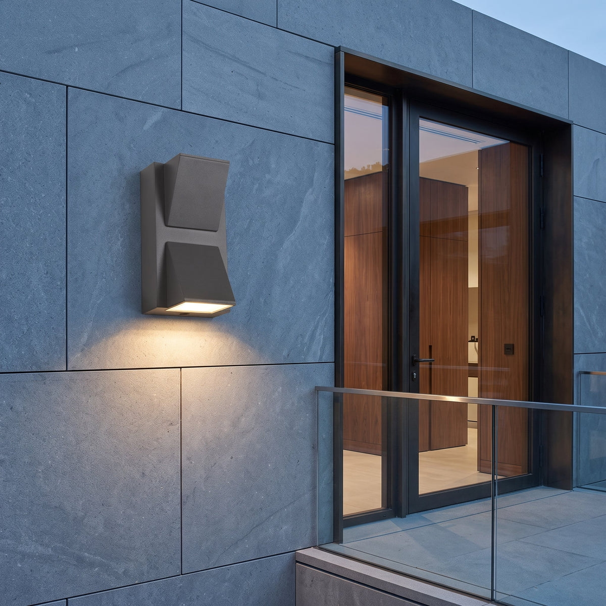 LED up down wall light fixture - 6w 2 heads