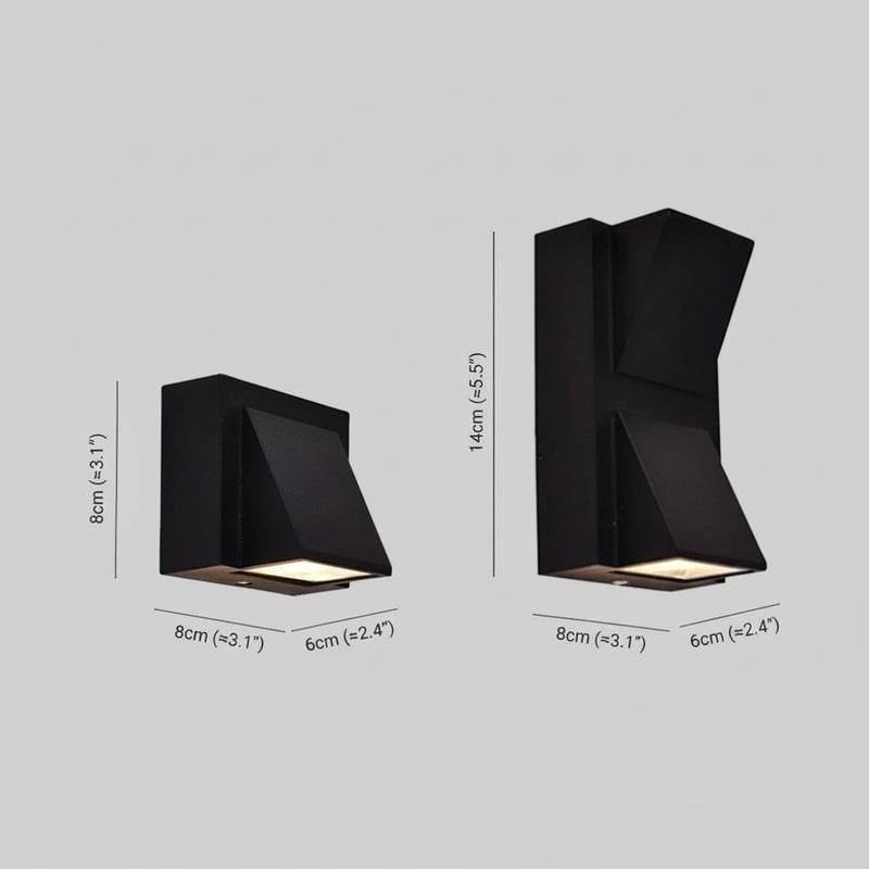 LED up down wall light fixture