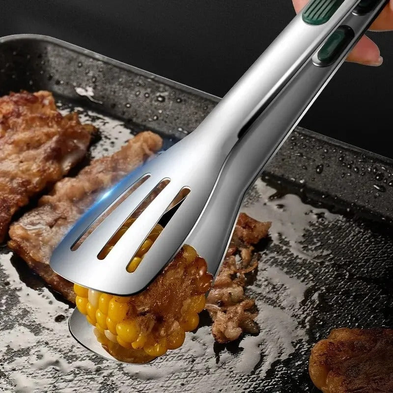 Non Slip Stainless Steel Kitchen Serving Tongs