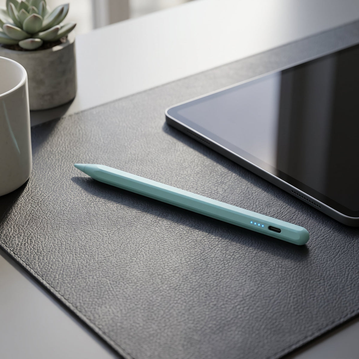 Active Stylus Pen With Battery Indicator For Tablets - green