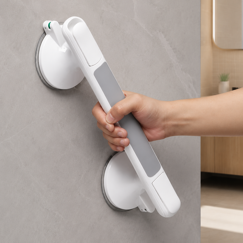 Bathroom Safety Grab Handle with Suction Mount