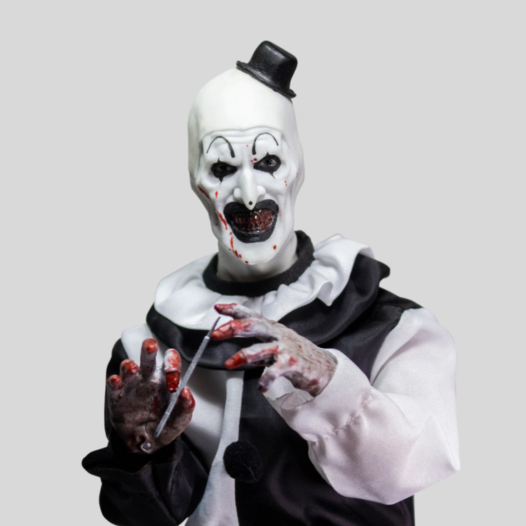 Halloween Costume with Scary Clown Design and Matching Mask