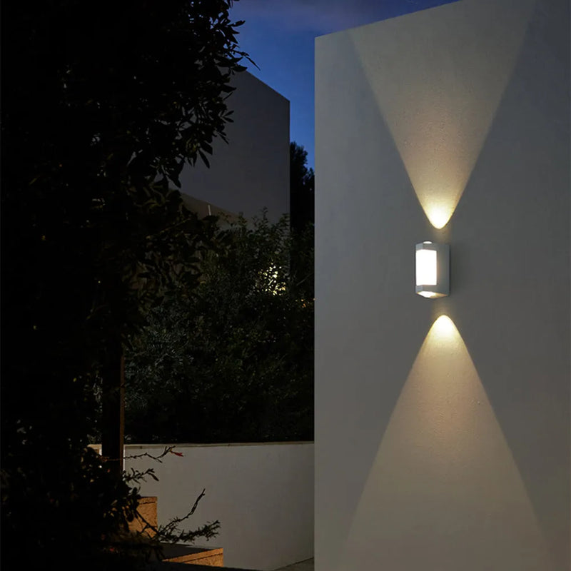 Wall light fixture with up and down lighting