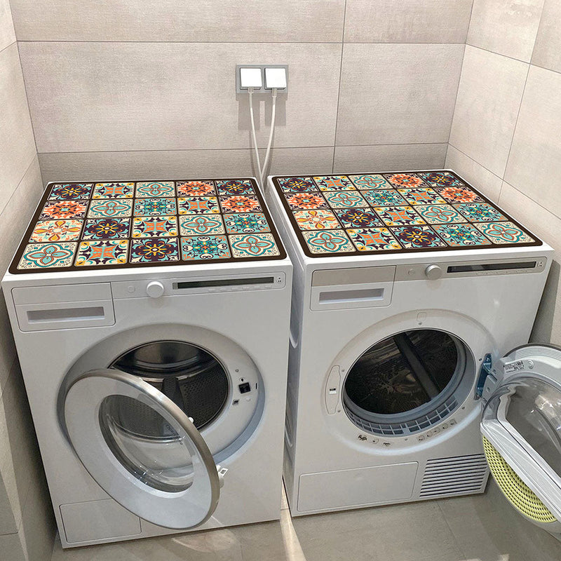 Washing machine mat cover with anti-slip design