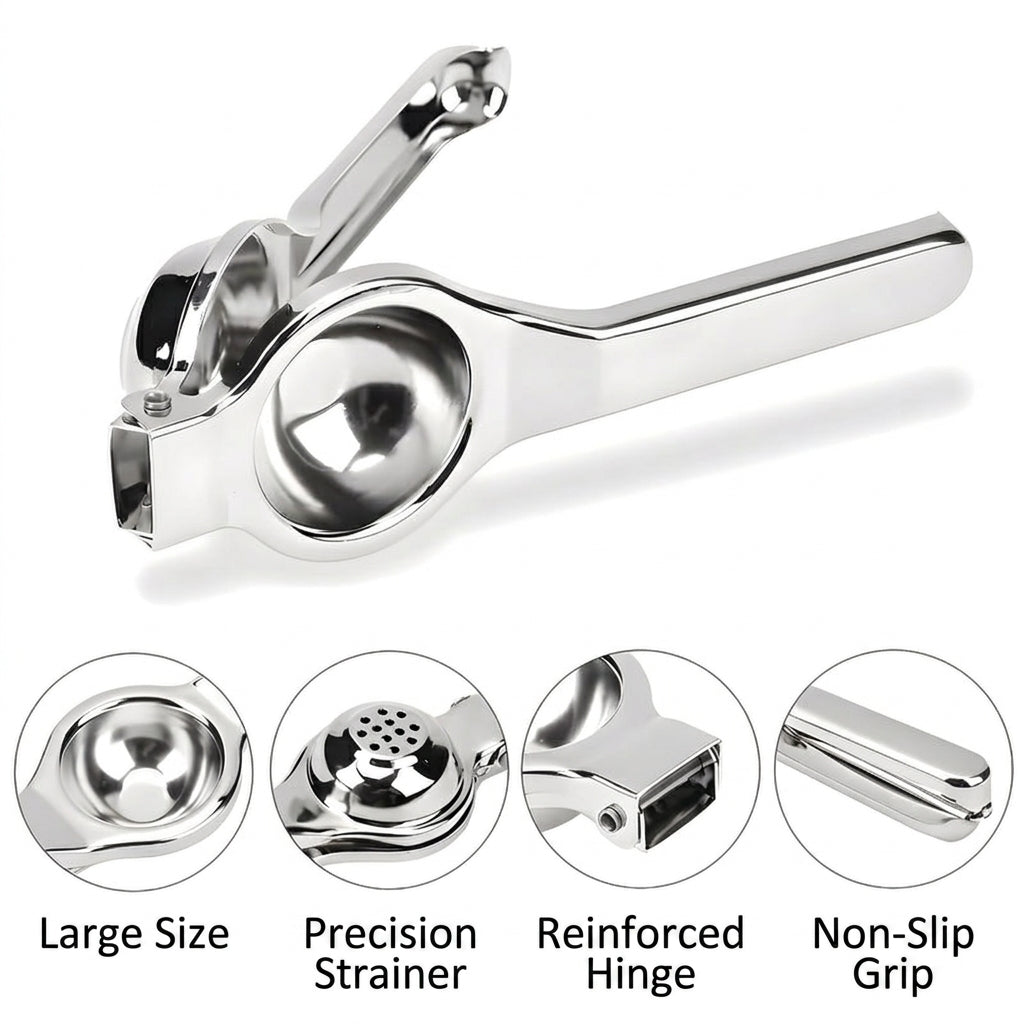 Manual Citrus Juicer With Stainless Steel Body
