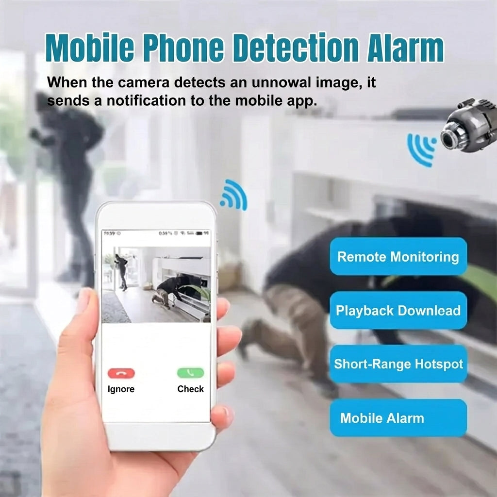 Mini WiFi camera with night vision and full HD