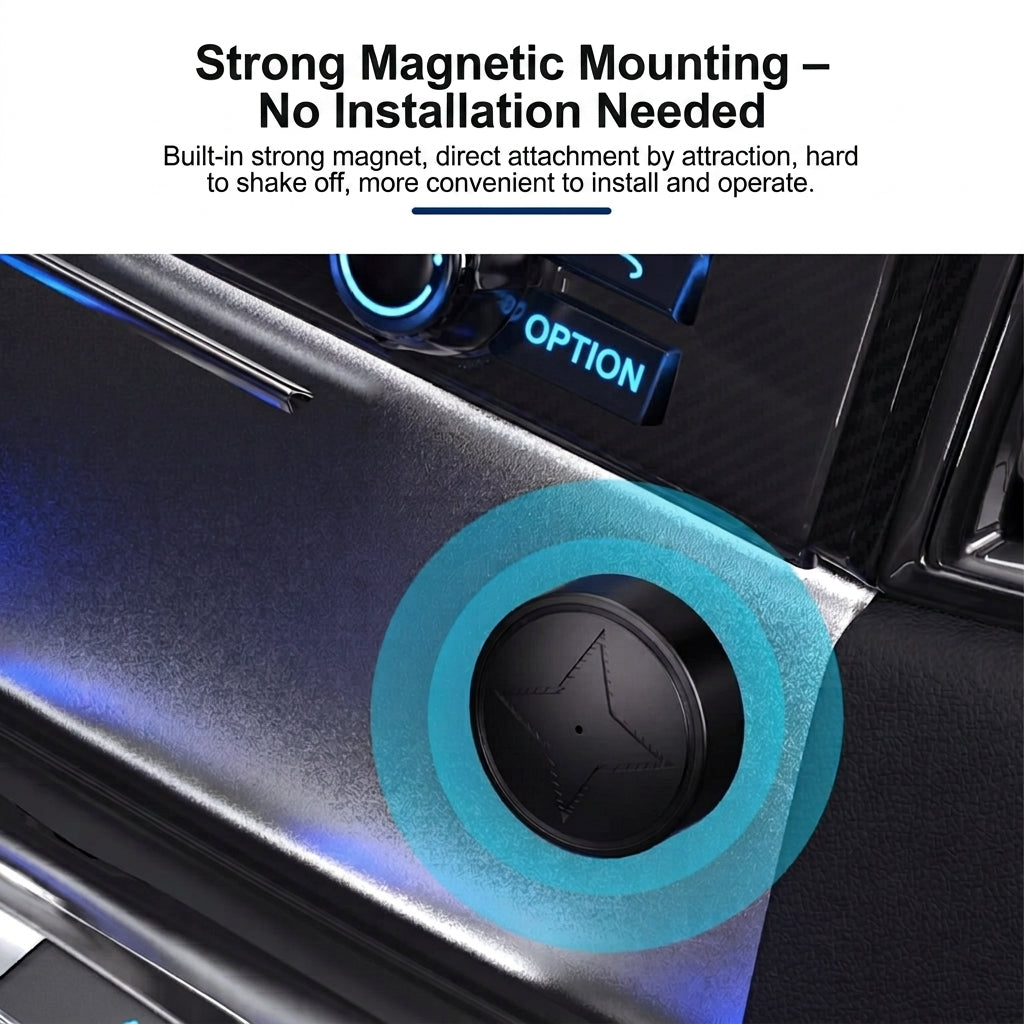 GPS vehicle tracker with real time location and magnetic mount