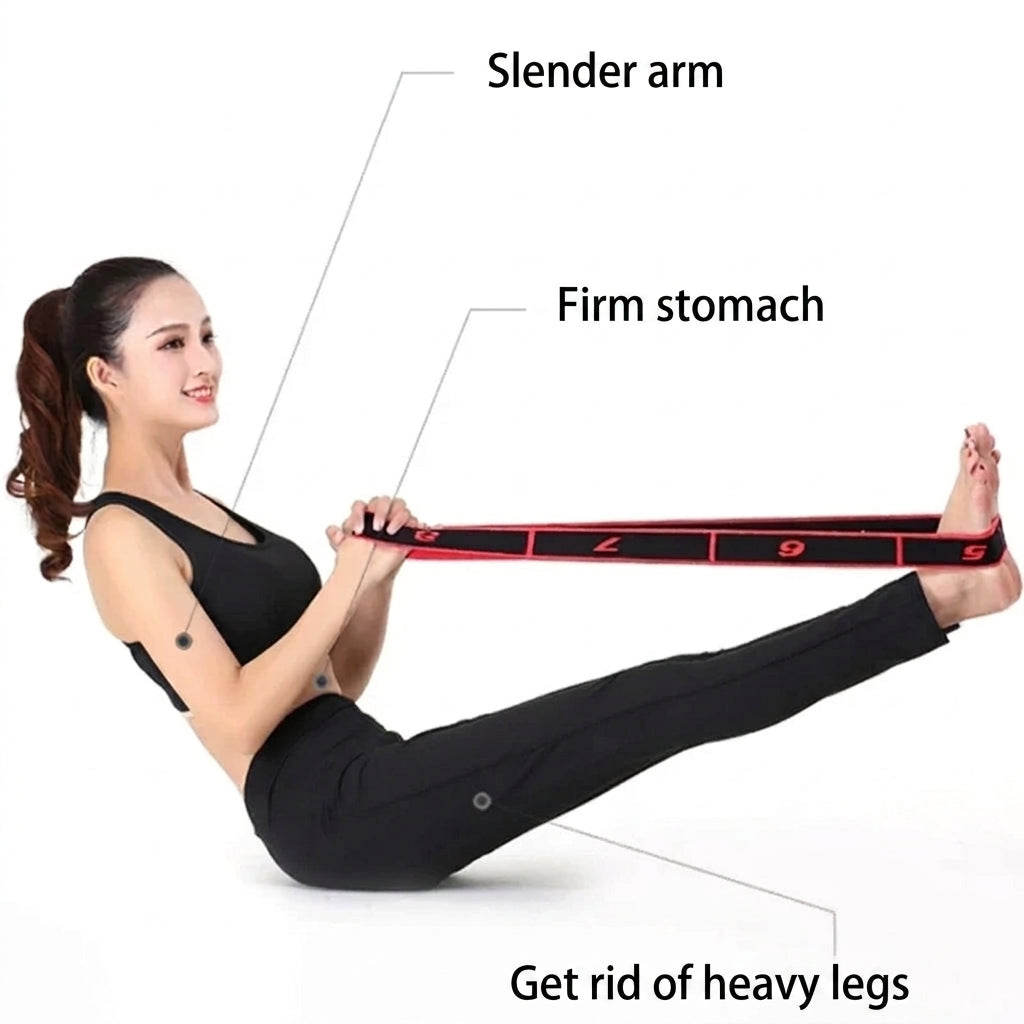 Stretching Belt Elastic Resistance Yoga Pilates Fitness