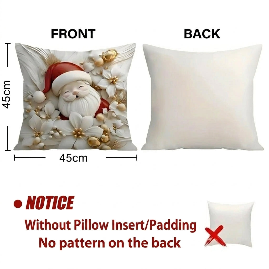 Pillow Covers Festive Christmas Decorative Set of Four