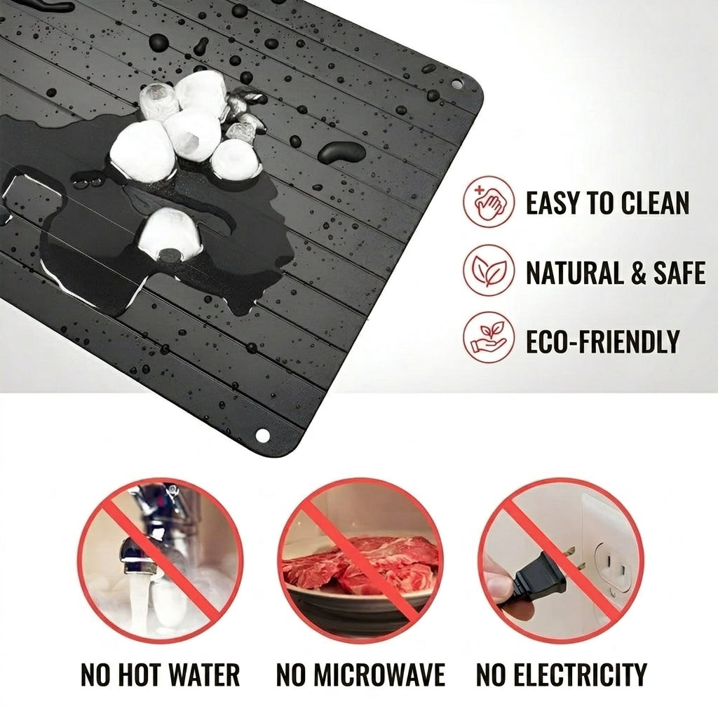 Defrosting Tray Nonstick Rapid Frozen Food Thawing Kitchen Tool