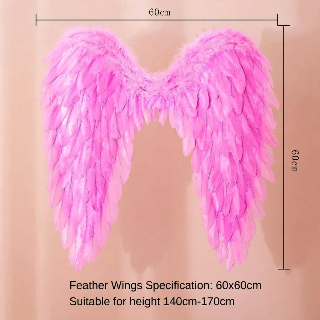 Costume Wings Feathered Angel Halloween Cosplay Accessory