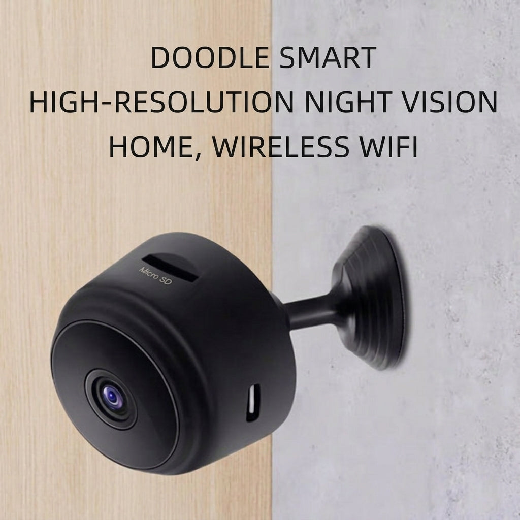 Compact WiFi Camera with Night Vision and Remote Viewing