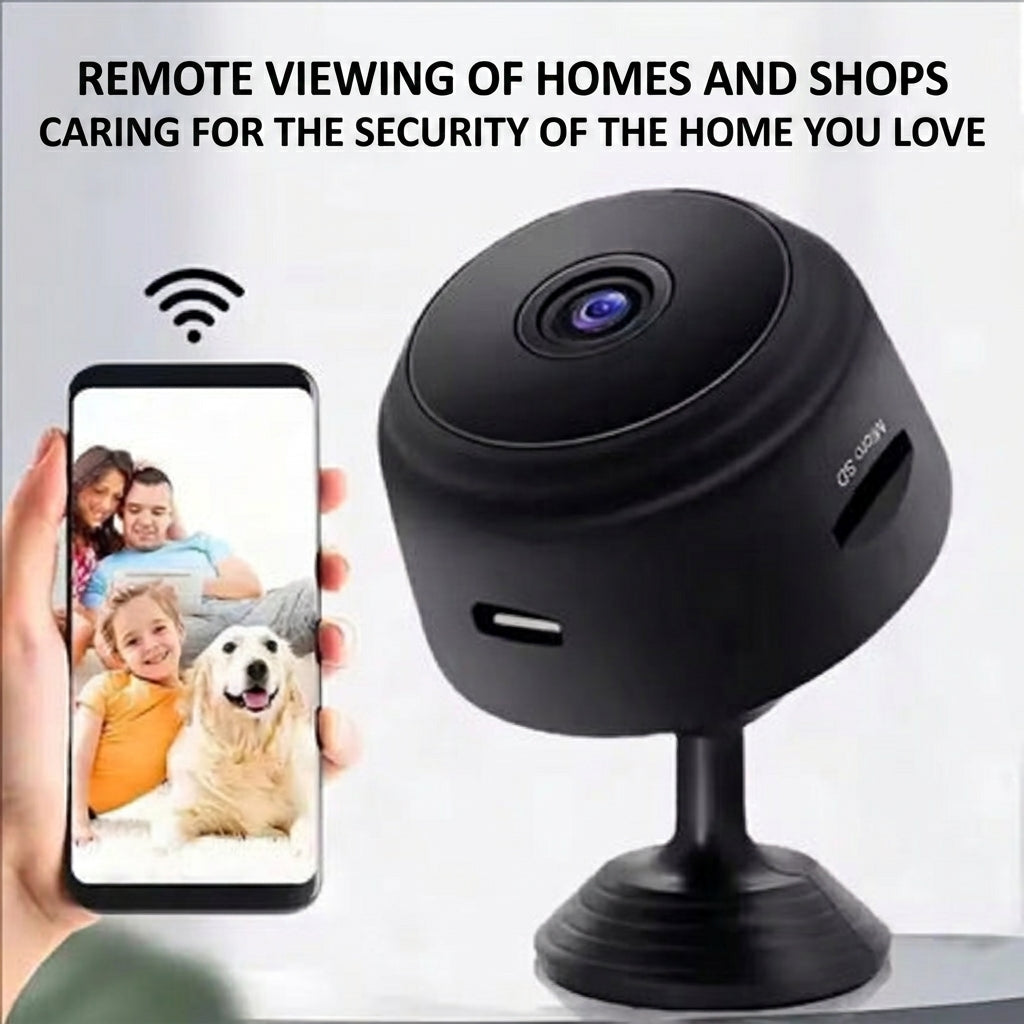 Compact WiFi Camera with Night Vision and Remote Viewing