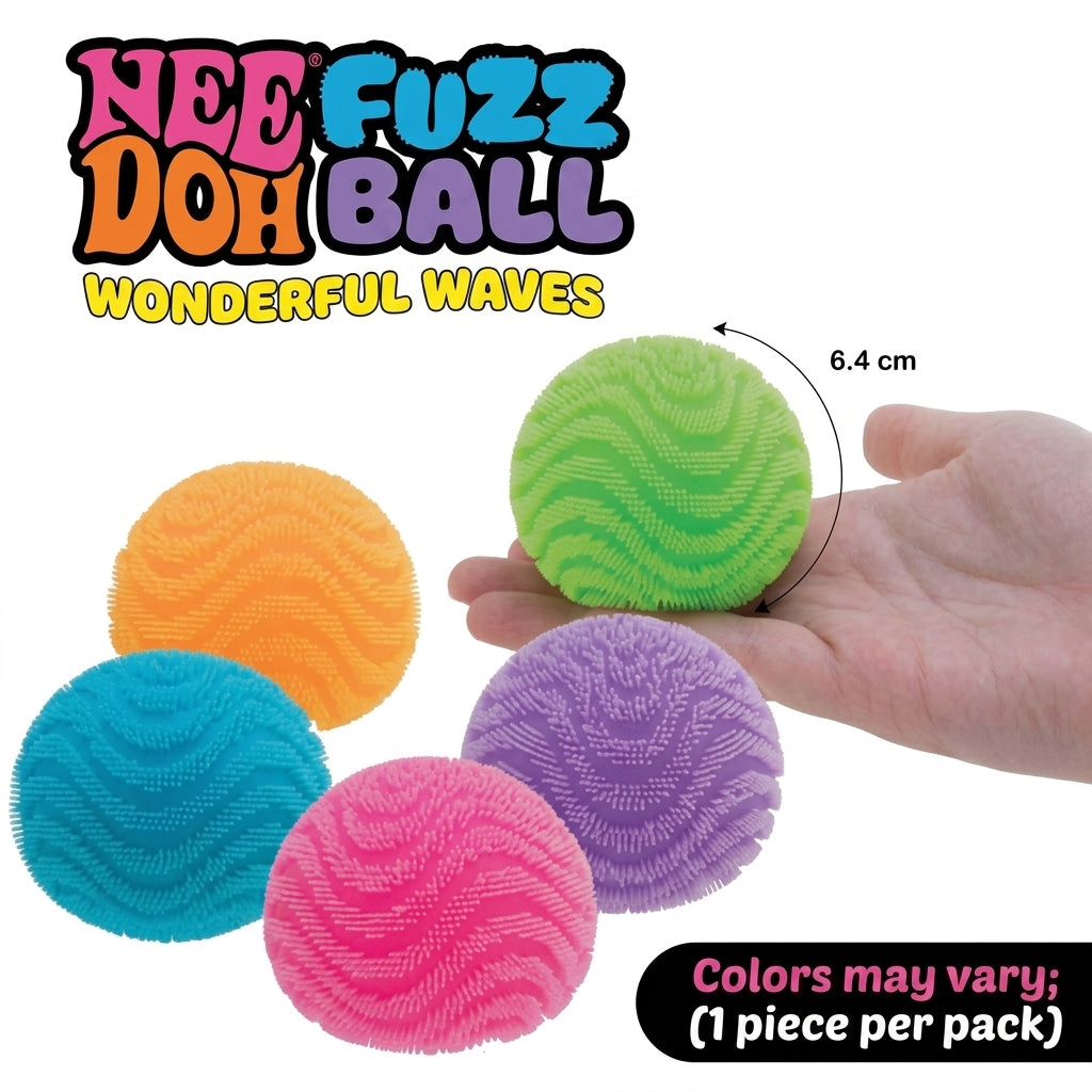 Fidget Stress Toy Fuzz Ball Desktop Ornament with Squishy Texture