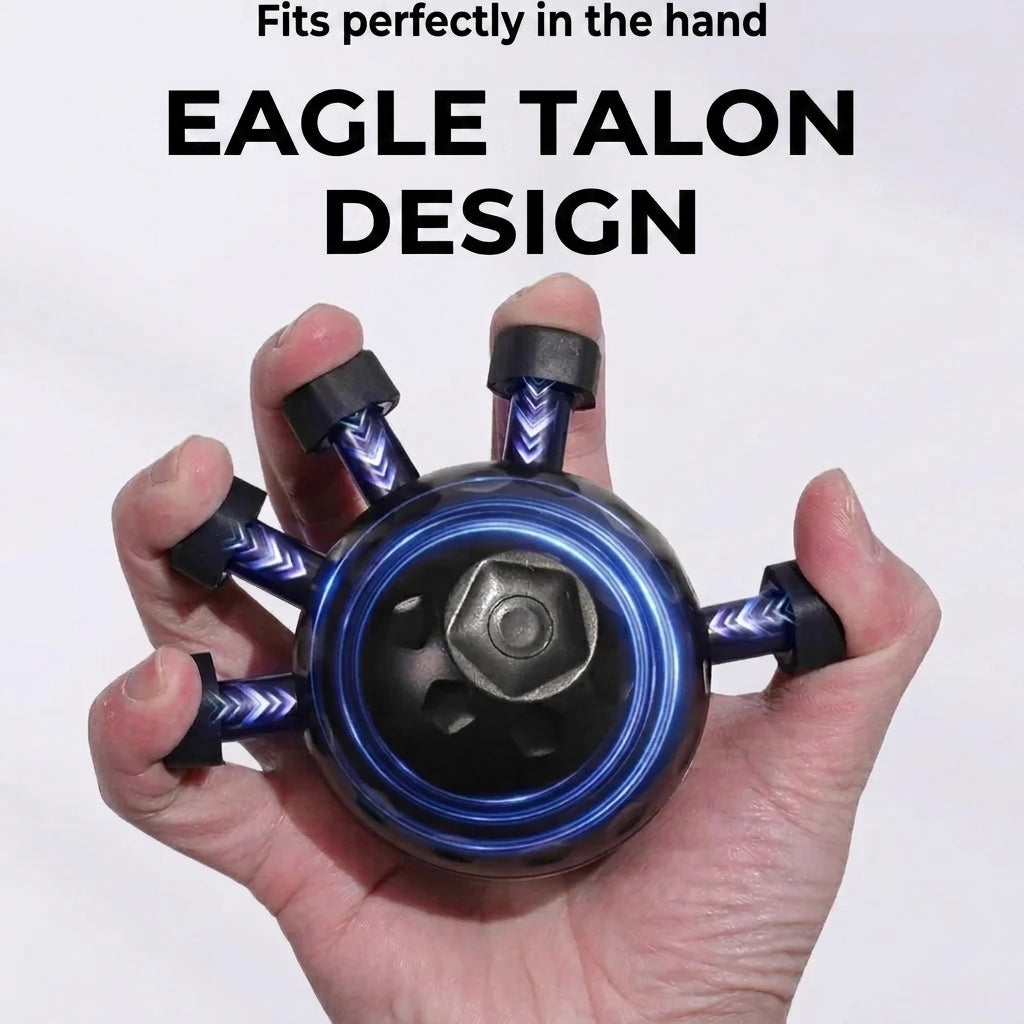 Finger Exerciser with Adjustable Resistance Buttons for Grip Training