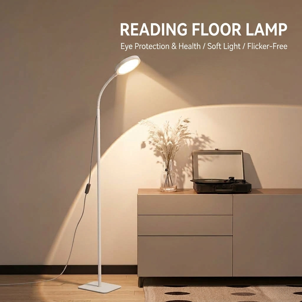 Grow light with flexible gooseneck and timer function